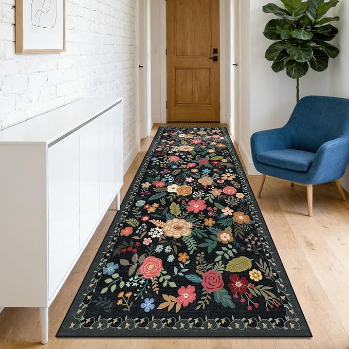 Washable 2'6" x 8' Runners for Hallways, Non Slip Long Floor Runner for Kitchen by Unknown