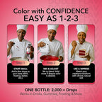 Dolce Flav Natural Red Food Coloring – Vivid Plant-Based Color from Beets | 2 oz Water-Soluble Liquid Dye for Baking, Drinks & Frostings | Graduated Dropper Included | No Artificial Dyes | Kosher | Made in USA