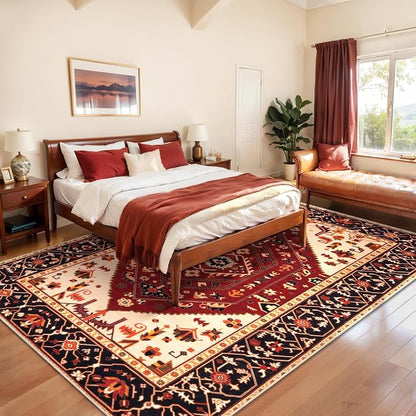 SERISSA 6x9 Washable Non Slip Boho Area Rug - Image 3
