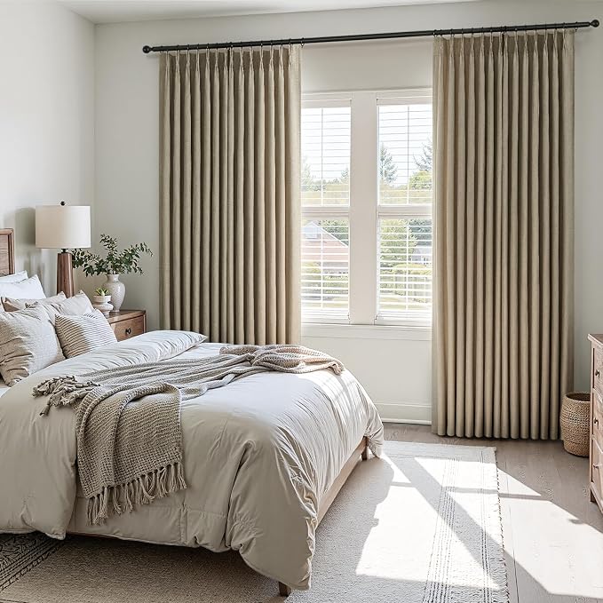 Topfinel 94 Inches Long Pinch Pleated Semi Sheer Curtains - Image 7