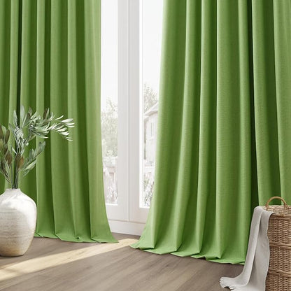 100% Blackout Curtains 90 Inch Length 2 Panels Set - Image 8