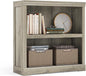 LINSY HOME 2-Tier Bookcase and Bookshelf, Small Wood Display Storage Shelves by LINSYHOME
