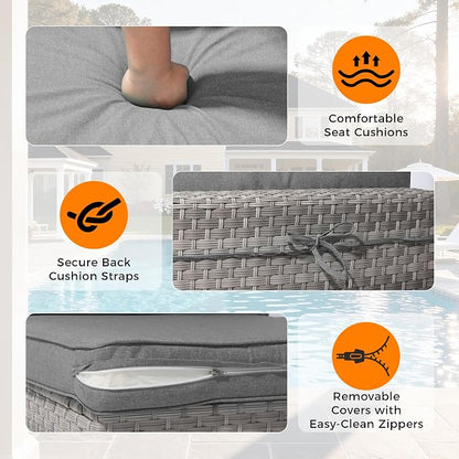 8-Seat Modern Patio Furniture Set - Image 7