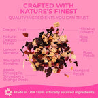 Katy’s Dragonfruit Loose Leaf Tea | Hydrating & Fruity Herbal Tea | Hibiscus, Dragonfruit & Pineapple | Caffeine-Free Fruit Tea | 30+ Cups | Hot or Iced | Antioxidant-Rich | Woman-Owned | 3oz Pouch