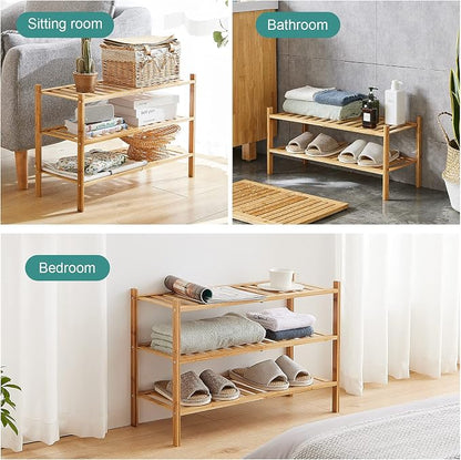 viewcare 4-Tier Bamboo Shoe Rack - Image 7