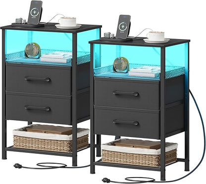 JARHETUN Nightstand Set of 2 by JARHETUN