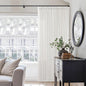 Beige White Pinch Pleated Extra Wide 108 Inch Long Curtains 100 Inch Wide | by Twodrapes