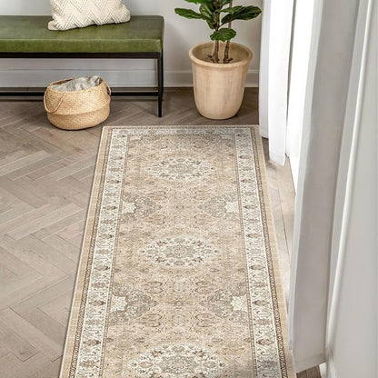 Washable 2x8 Hallway Runner Rug: Vintage Water Resistant Kitchen Entryway Rug - Image 7