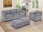 HAOMARKETS Corduroy 4-Piece Sofa Set, Upholstered Ottoman Set of 2, Accent by HAOMARKETS