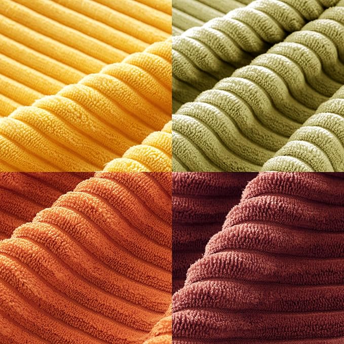 MIULEE Fall Decorative Throw Pillow Covers Yellow Orange Rust 18x18 | Set of 4 - Image 6