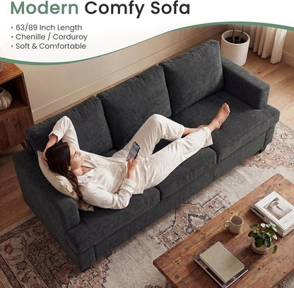 YOUDENOVA Sofa, 3 Piece Set Comfy Sofa, Loveseat & 2 3-Seater Couch - Image 5
