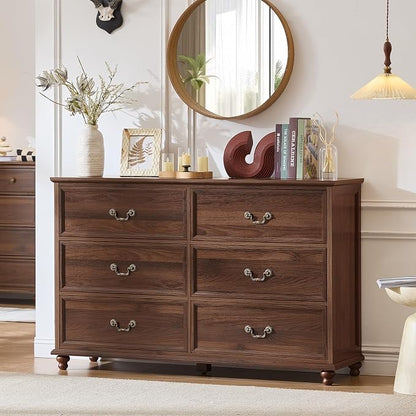 Joaxswe Farmhouse 6 Drawers Dresser - Image 4