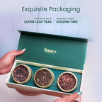 Teaniru, Novelty Tea Collection – Pack of 200 | Loose Leaf Tea Sampler Gift | 3 Flavored Tea - Black, Herbal & Green Tea | Loose Leaf Tea Gift Set for Corporate Gifting