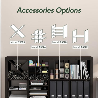 Furinno Cubicle Cube Insert, 3-Shelf Cube Organizer, 3-Tier Shelf Accessory - Image 5