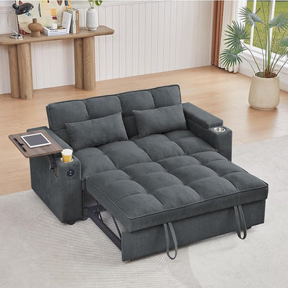 Auvsoce 65'' Convertible Sleeper Sofa Bed by Unknown