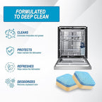 Air Jungles Dishwasher Cleaner Tablets 24 Count, Lemon Scent, Deep Cleaning Descaler, Formulated To Clean Dishwasher Machine, Remove Odor, Hard Water, Calcium, Bad Smell, 12 Month Supply