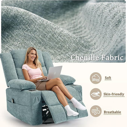 Korser Adult 360° Swivel Rocking Recliner, Nursery Rocking Chair - Image 7
