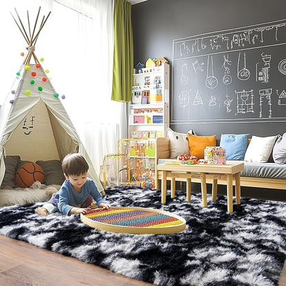 Pionblank 8x10 Rug for Living Room, Fluffy Large Area Rug - Image 4