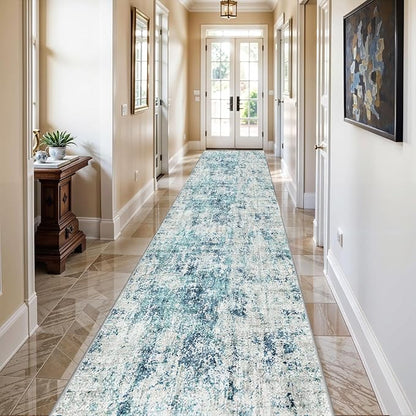 3x20 Long Hallway Runner Rug Non-Slip Washable Rugs Ocean Mist | Super Soft - Image 2