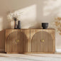 BELLEZE 65 Inch Fluted Buffet Cabinet by BELLEZE