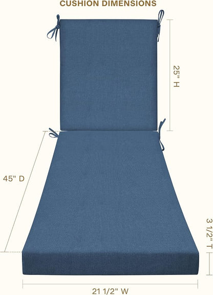 Honeycomb Outdoor Chaise Lounge Cushion - Image 2