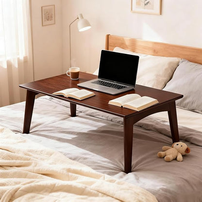 JIKUGO Bamboo Folding Coffee Table No Assembly Required Japanese Floor Table - Image 4
