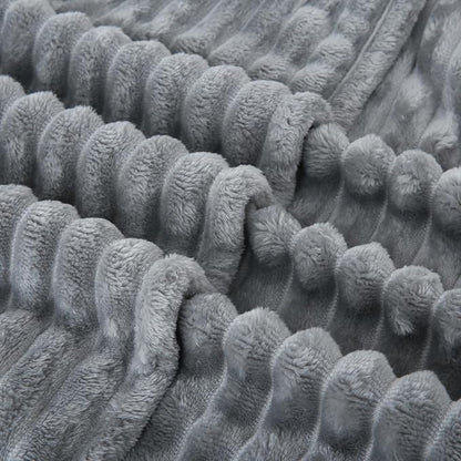 Grey Fleece Throw Blanket 50”×60” - Image 7