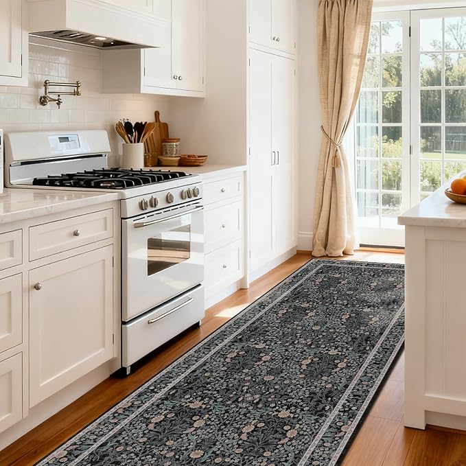 Washable 2'6" x 10' Runners for Hallways, Non Slip Long Floor Runner for Kitchen - Image 2
