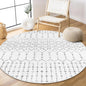 Lahome Moroccan Round Rugs 4Ft Washable Non-Slip Small Round Area Rug by Lahome