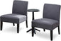 Furniture of America Casey Transitional 2-Piece Wood Round Pedestal Accent by FurnitureofAmerica