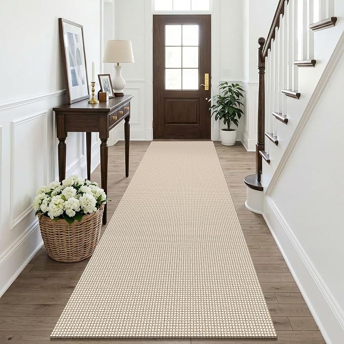 KOZYFLY Runners for Hallways 3x10 ft Washable Kitchen Runner Non Slip Rubber by KOZYFLY