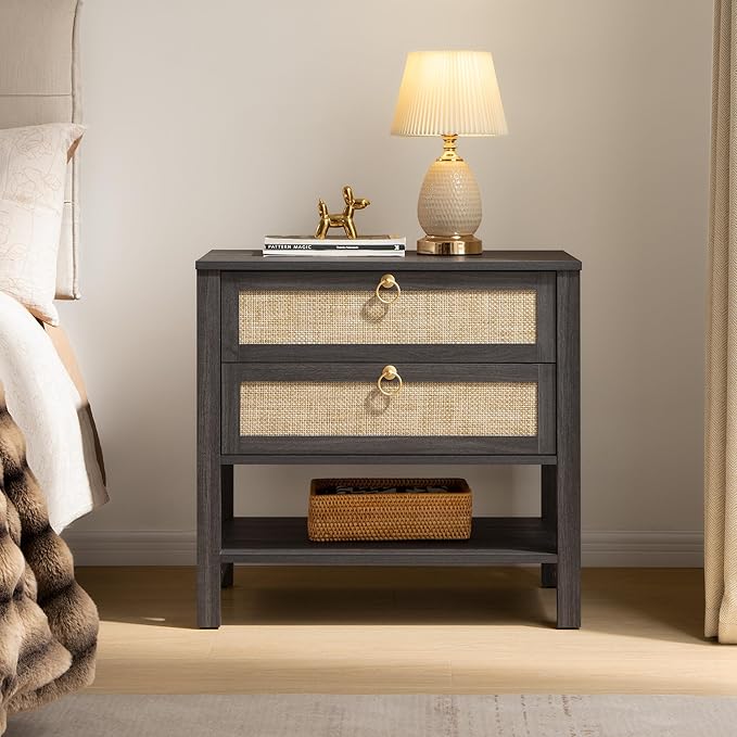 SICOTAS Night Stands Set of 2 for Bedroom, Large Bedside Tables - Image 6