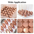 Rose Gold Edible Glitter for Cocktails - 6g Rose Gold Luster Dust Edible Drink Glitter Food Grade Metallic Shimmer Powder Cake Sprinkles for Beverage Chocolate Candy