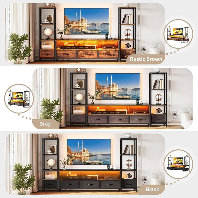 YITAHOME Modern TV Stands for 65 inch TVs, Entertainment Center - Image 3