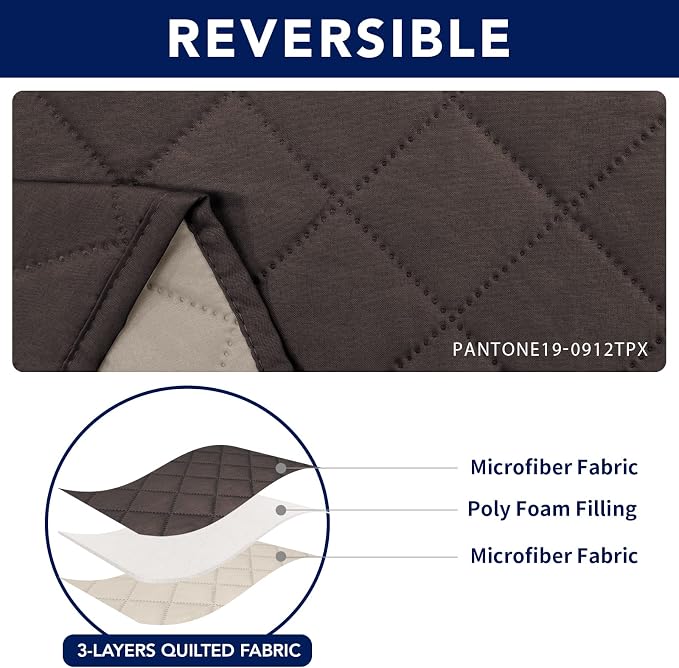 PureFit Water Resistant Reversible Sofa Covers - Image 5