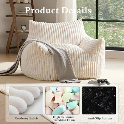 Giant Plush Bean Bag Chair for Adults - Image 3