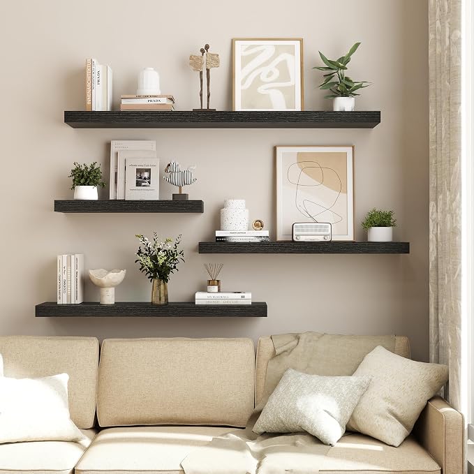 Dreamland 30 Inch Black Floating Shelves - Image 6