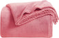 KMUSET Fleece Blanket Twin Size Salmon Pink Lightweight Super Soft Cozy Fuzzy by COZYBLANKETHappyHomeLife