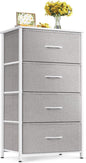 ODK Dresser for Bedroom with 4 Storage Drawers, Small Dresser Chest of Fabric by ODK