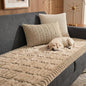 Fixwal Waterproof Flannel Dog Couch Cover, 27.6" x 82.7", Coffee | Integrated by Fixwal
