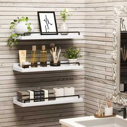RYOFOBETTO Floating Shelves for Wall Decor, Living Room, Picture Frames - Image 2