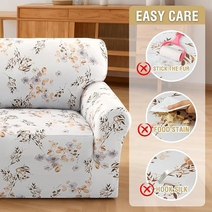 H.VERSAILTEX Floral Pattern Chair Cover Printed Sofa Slipcovers High Stretch - Image 8