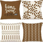 YCOLL Pillow Covers 18x18 Set of 4, Modern Sofa Throw Pillow Cover, Decorative by PillowCoversExpert