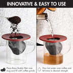 Primula Brew Buddy Portable Pour Over, Reusable Fine Mesh Filter, Dishwasher Safe, Single Serve Coffee or Tea at Any Strength, Ideal for Travel or Camping, Red, 2-Pack (Pack of 6)