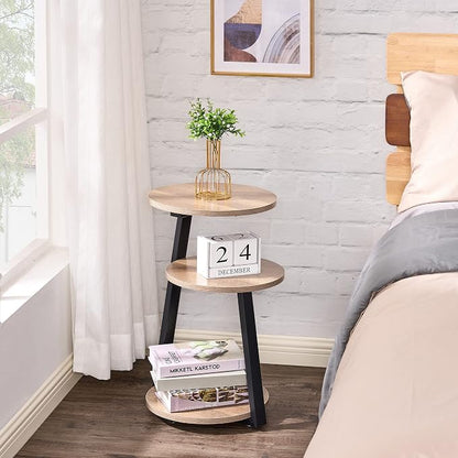 BEWISHOME Round End Table Side Table - Image 2