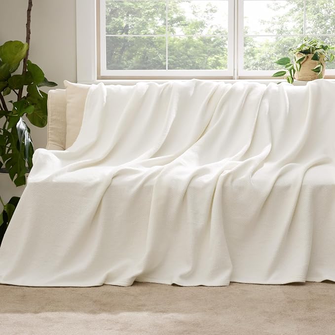 Bedsure GentleSoft 100% Cotton Large Throw Blanket - Image 5