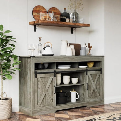 RoyalCraft TV Stand for 65+ Inch TV: Farmhouse Entertainment Center - Image 7