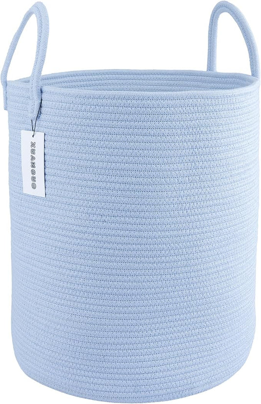 XUANGUO Cotton Rope Laundry Basket Hamper by XUANGUO