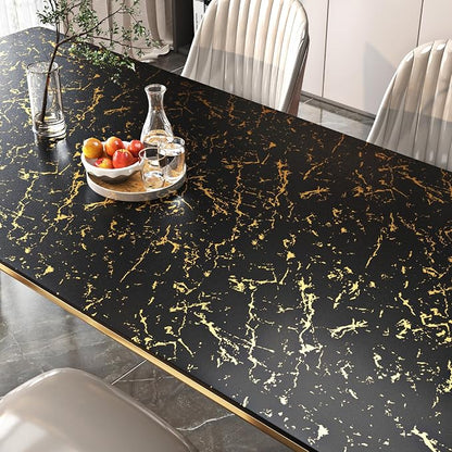 FunStick 24"x200" Modern Black and Gold Wallpaper Peel and Stick Wallpaper - Image 8