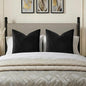 GIGIZAZA Black Velvet Pillow Covers 26x26 Decorative Pillows Pack of 2 | Throw by GIGIZAZAFocusingonhomedecoration